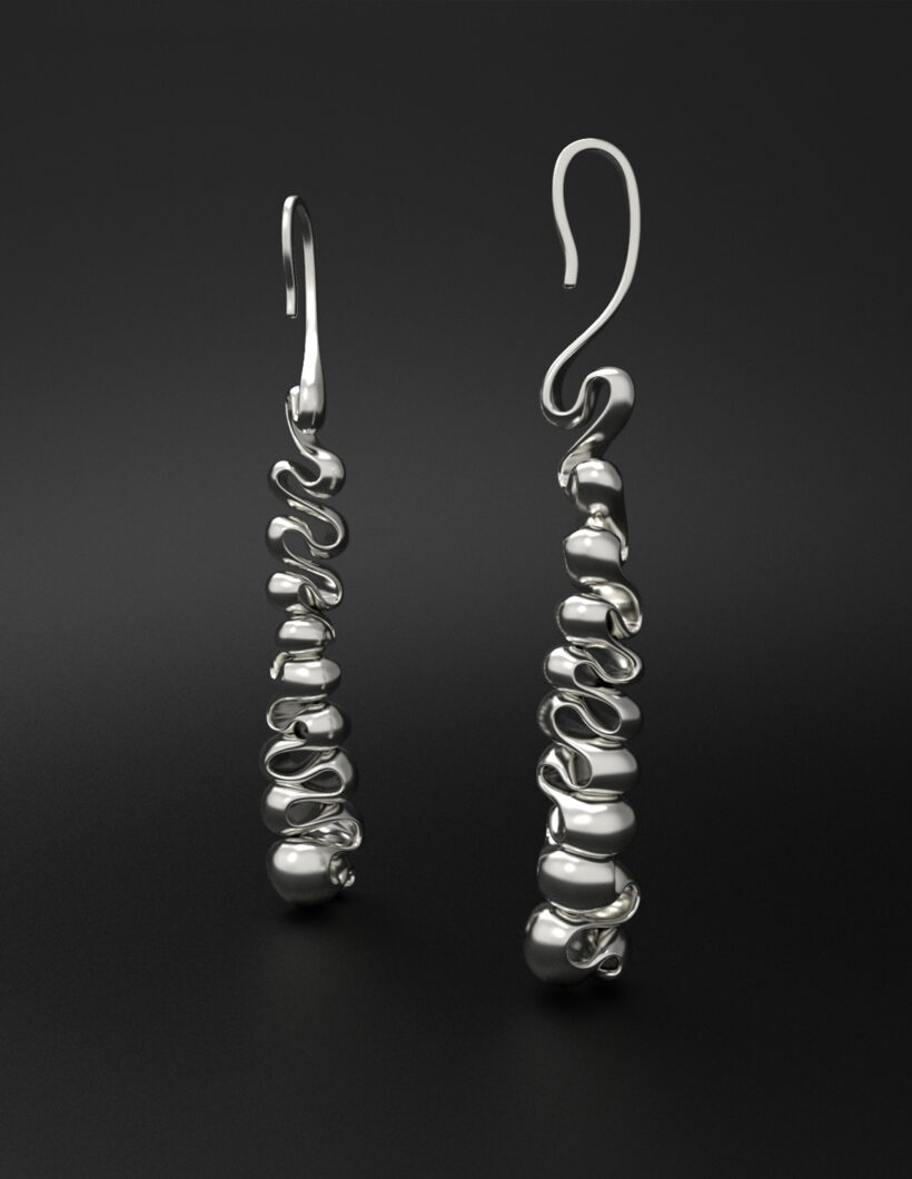 elegant statement earrings in silver