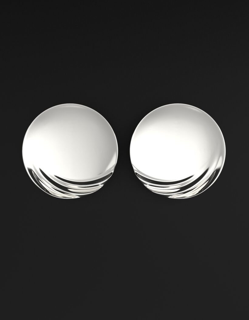 large disc statement earrings