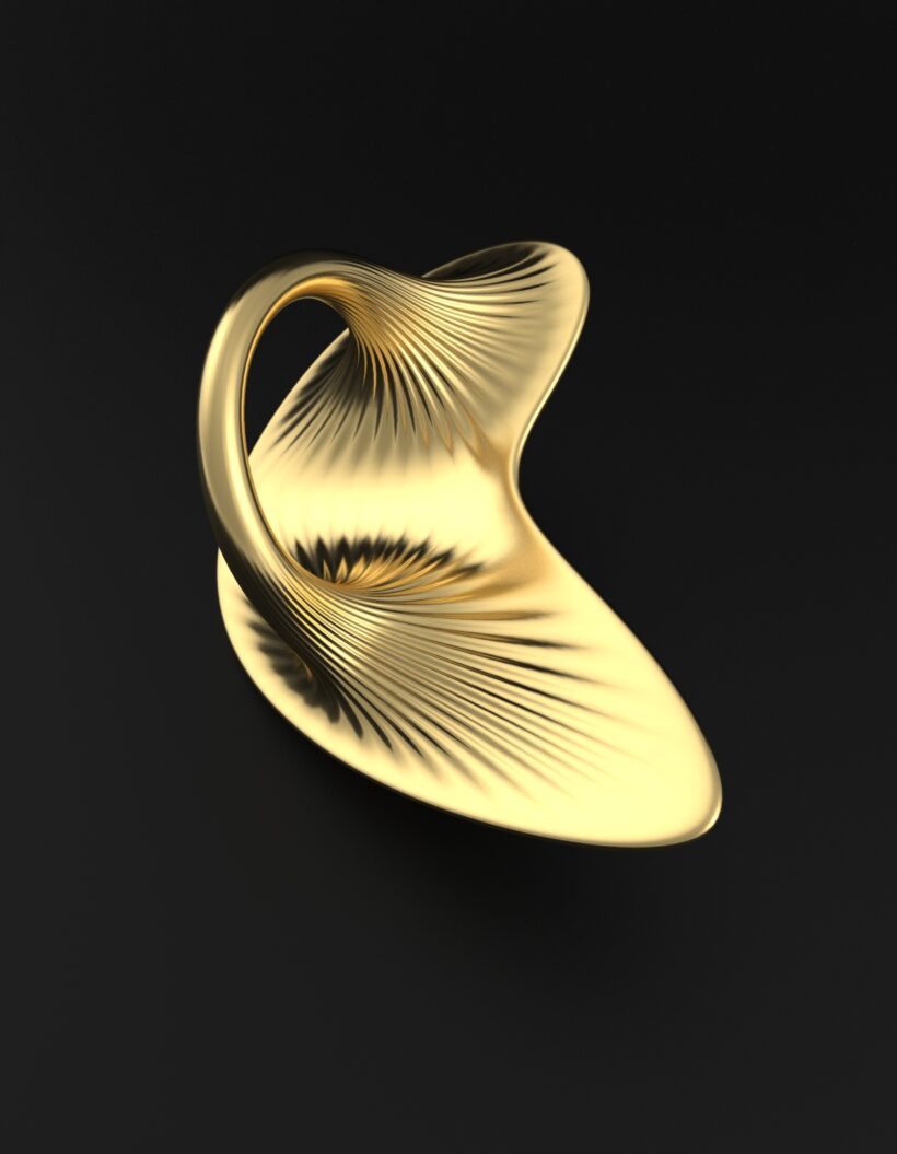 organic fluid ribbed ring