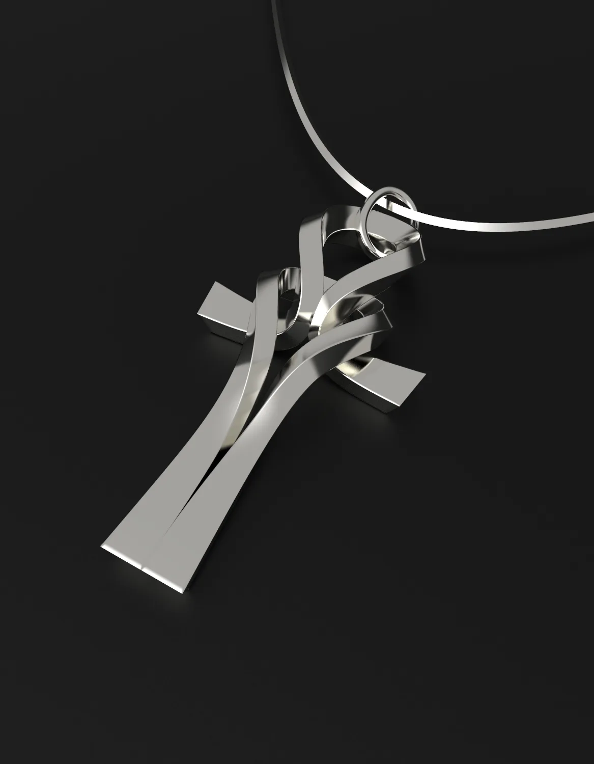 ankh necklace silver