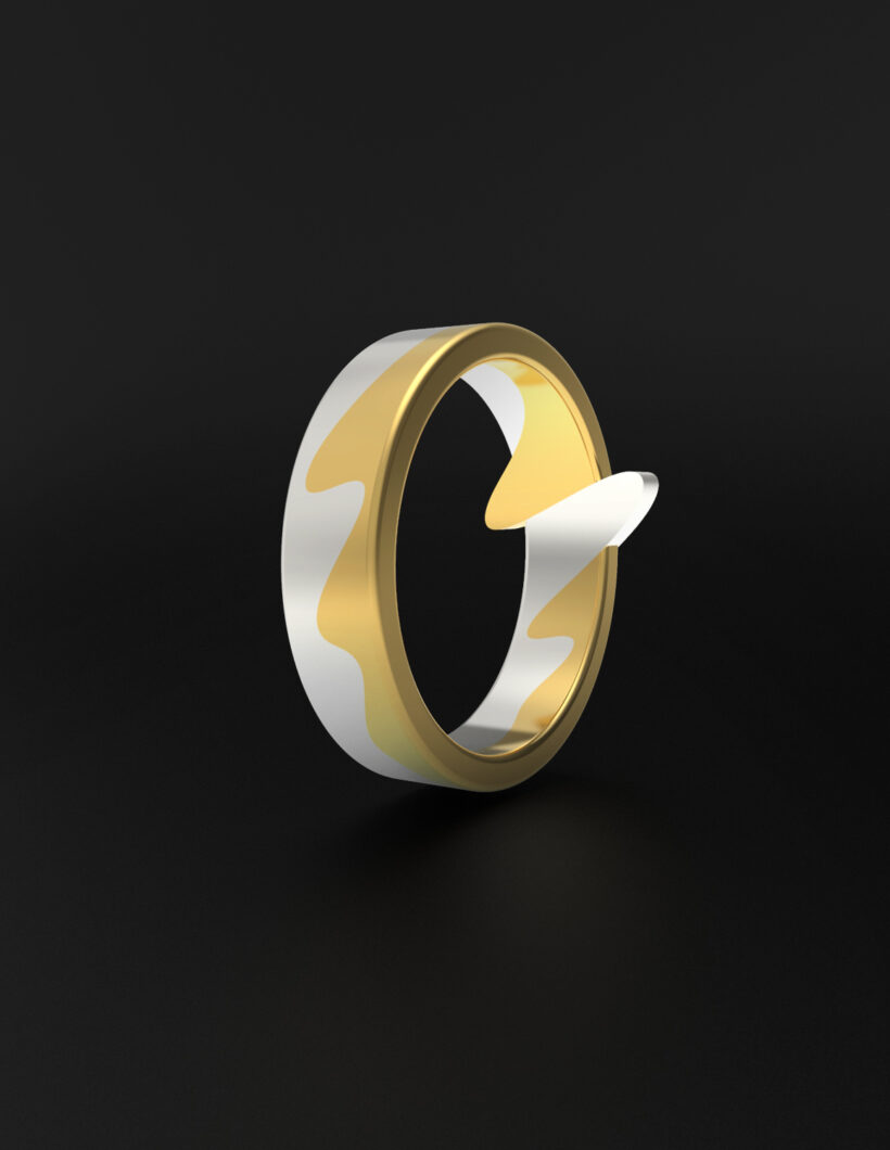 Mixed Silver and Gold ring