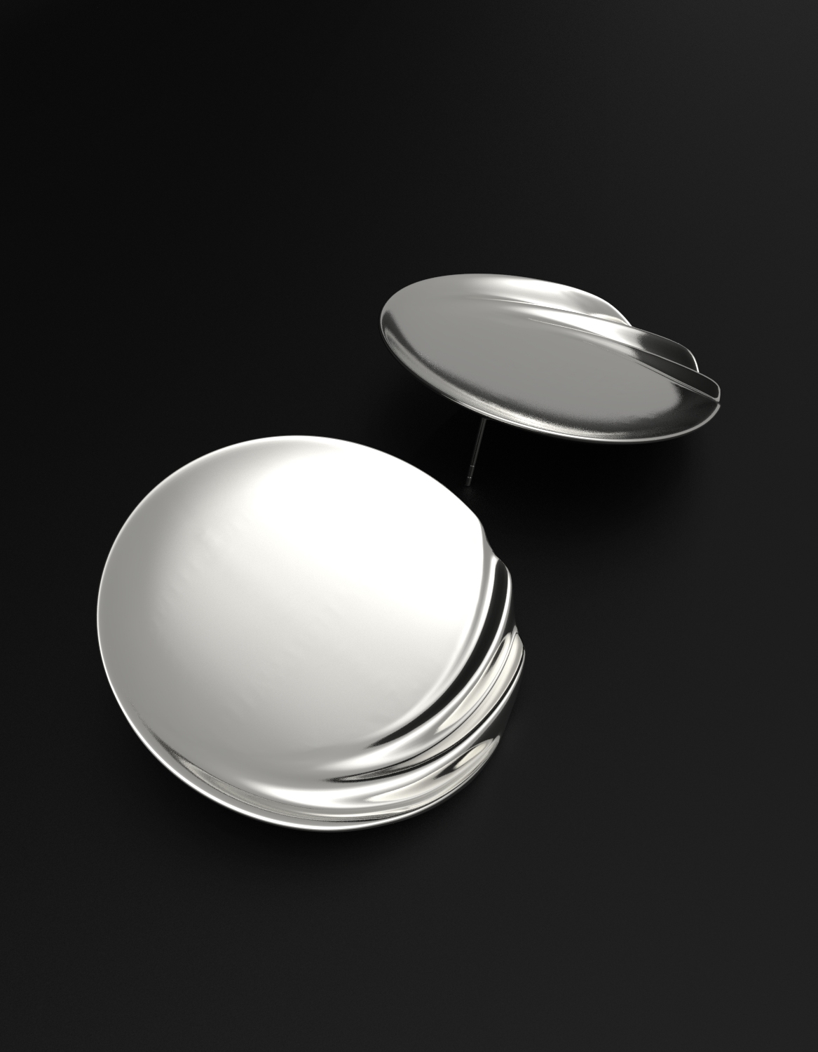 Maximalist Jewellery - silver disc earrings Maximalist Jewellery - silver disc earrings