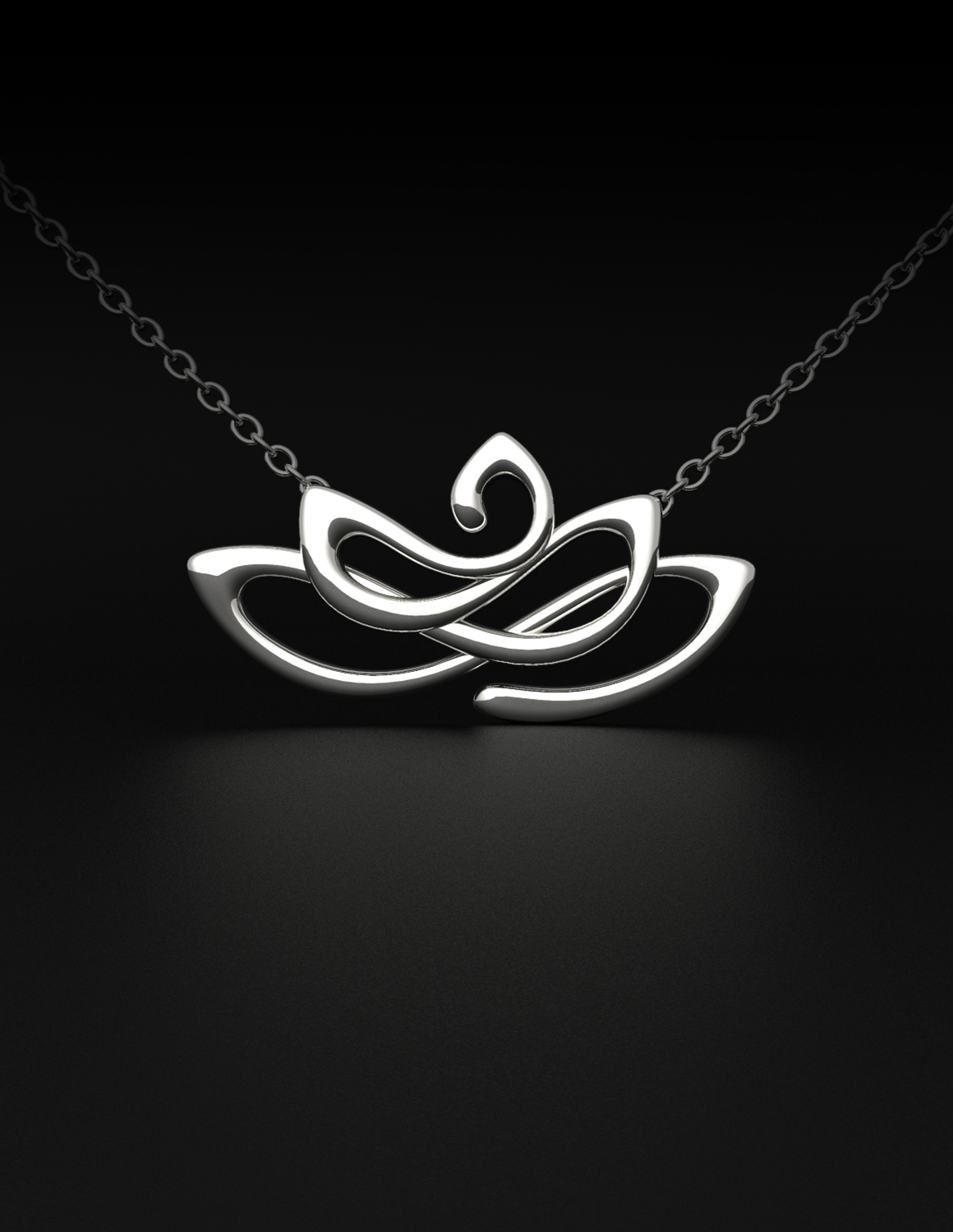 Maximalist Jewellery - silver lotus necklace Maximalist Jewellery - silver lotus necklace
