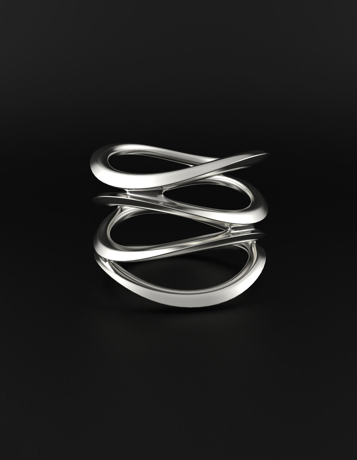 Maximalist Jewellery - silver wave ring Maximalist Jewellery - silver wave ring