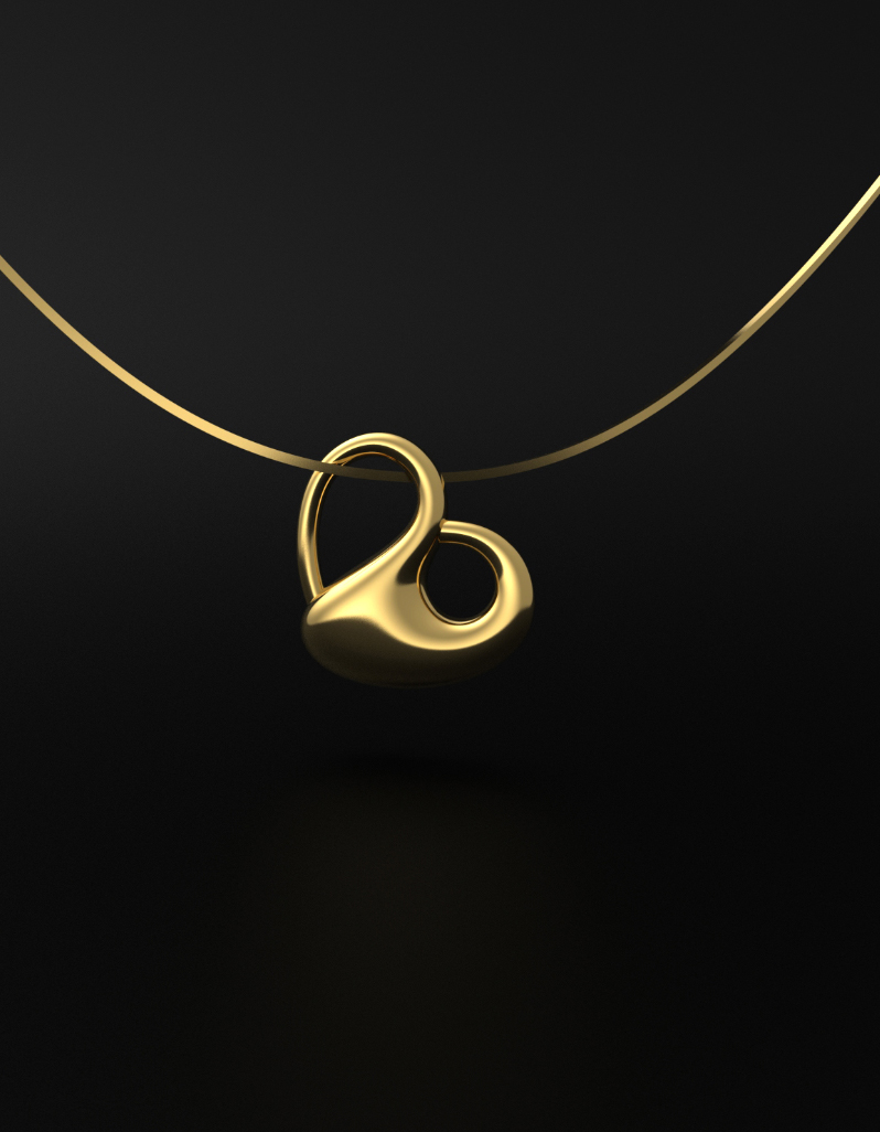 gender-fluid-jewelry-heart-necklace- gender fluid jewelry - heart necklace
