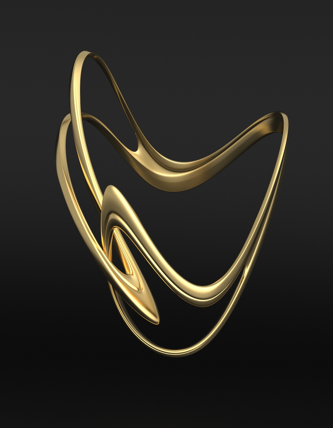 Designer bracelet in gold by Floa Design