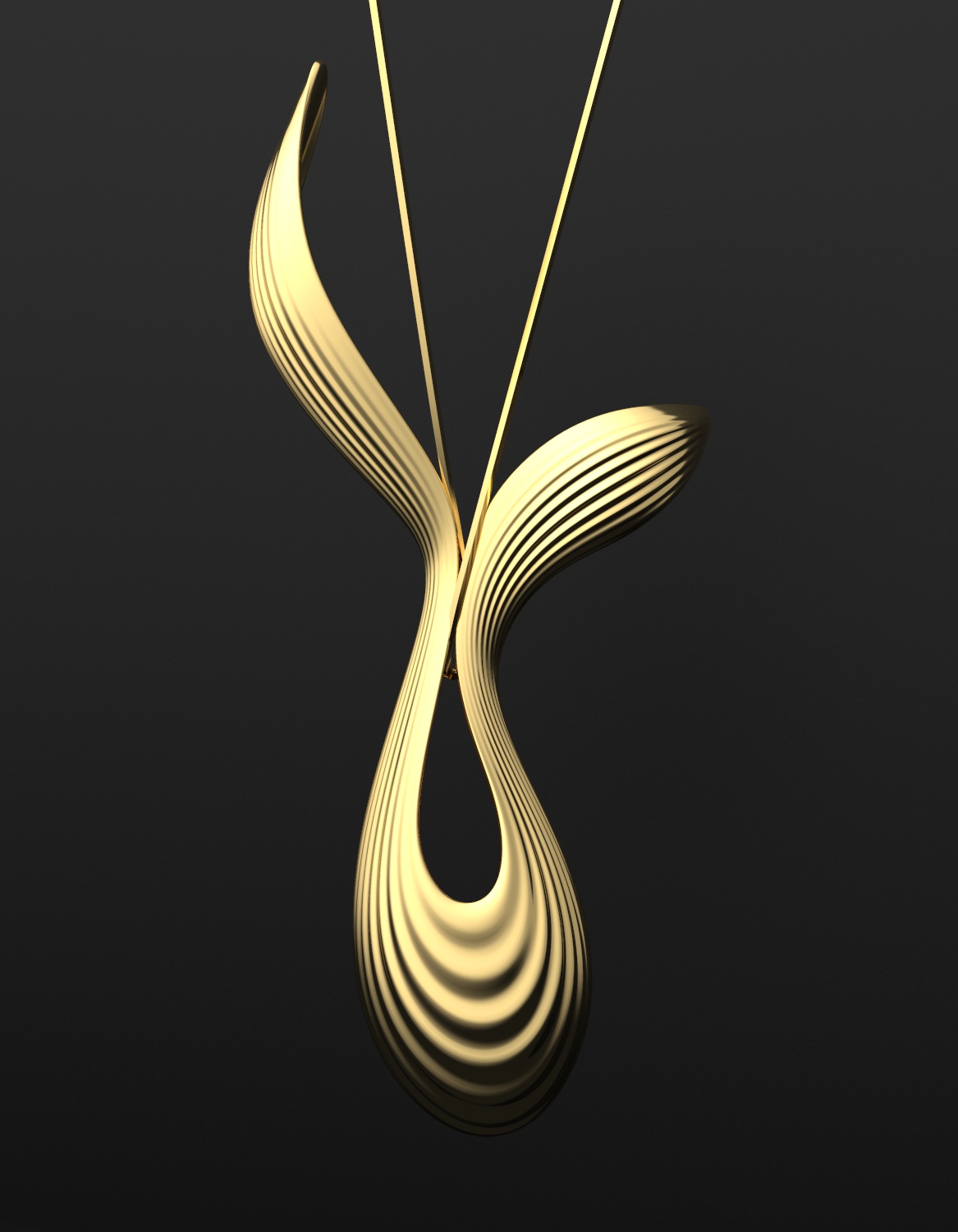 Organic Design Jewellery - gold necklace