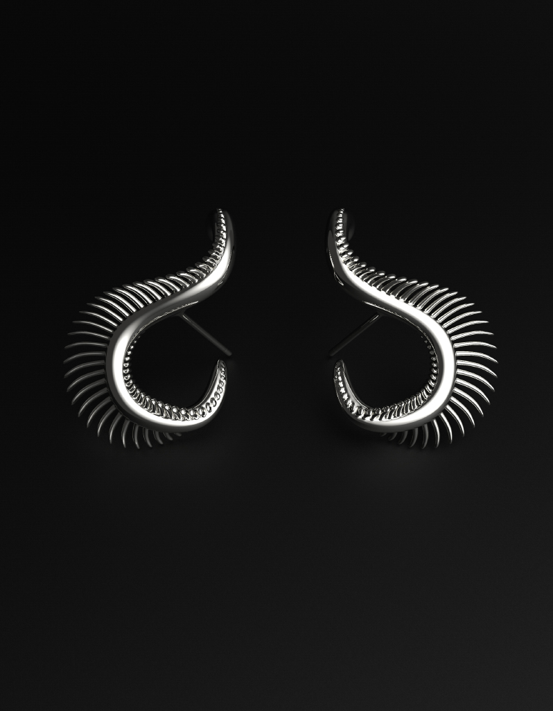 gender-fluid-jewelry-silver-earrings- gender fluid jewelry