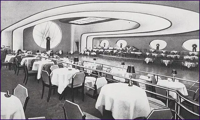 Streamline moderne interior